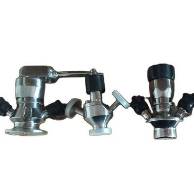 A válvula de preparação de amostras de aço inoxidável do preço de fábrica personalizou Tow Port Sample Valve sanitário SS304&316