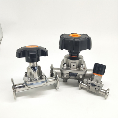 Válvulas de diafragma de China Saniatry com o diafragma de PTFE/EPDM para a farmácia 316L