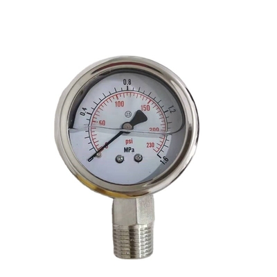 Calibre de pressão de diafragma sanitário do preço baixo, manômetro SS304&316 de aço inoxidável
